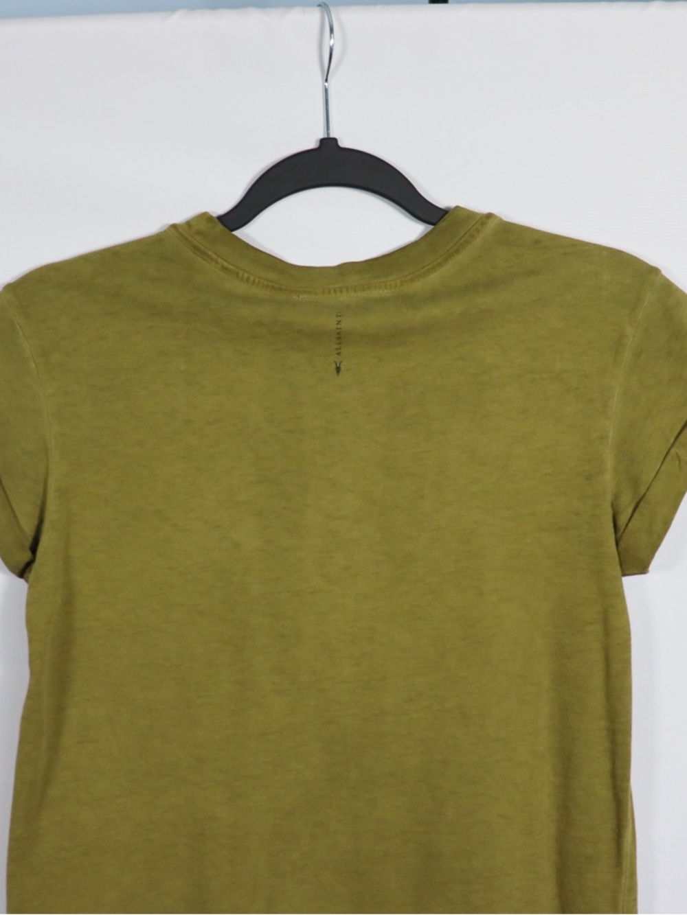 AllSaints Anna Tee Olive Green Women’s Size US 0 (UK 4) NWT Film Worn The Boys - Picture 9 of 10